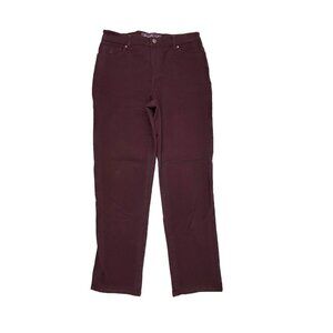 Gloria Vanderbilt Amanda Straight Leg‎ Women's size 6P Purple Denim Jeans